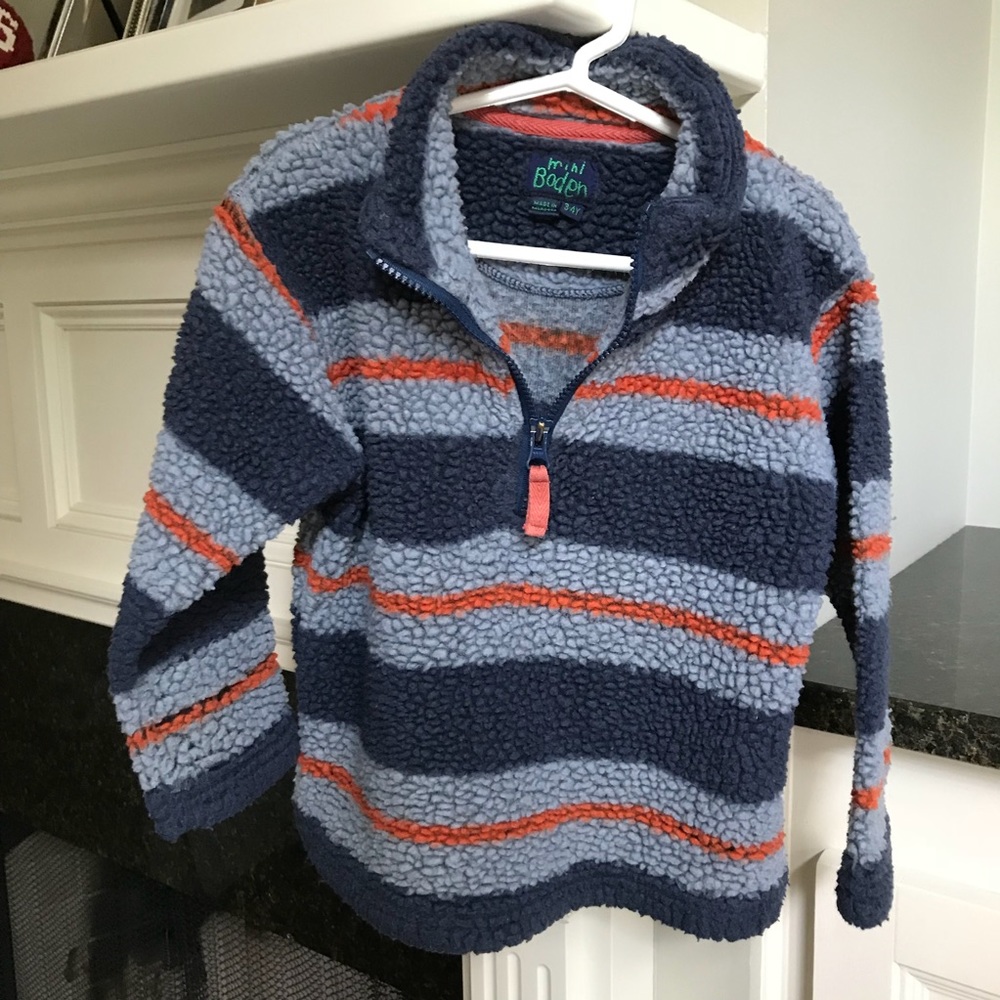 Mini Boden fleece 1/4 zip